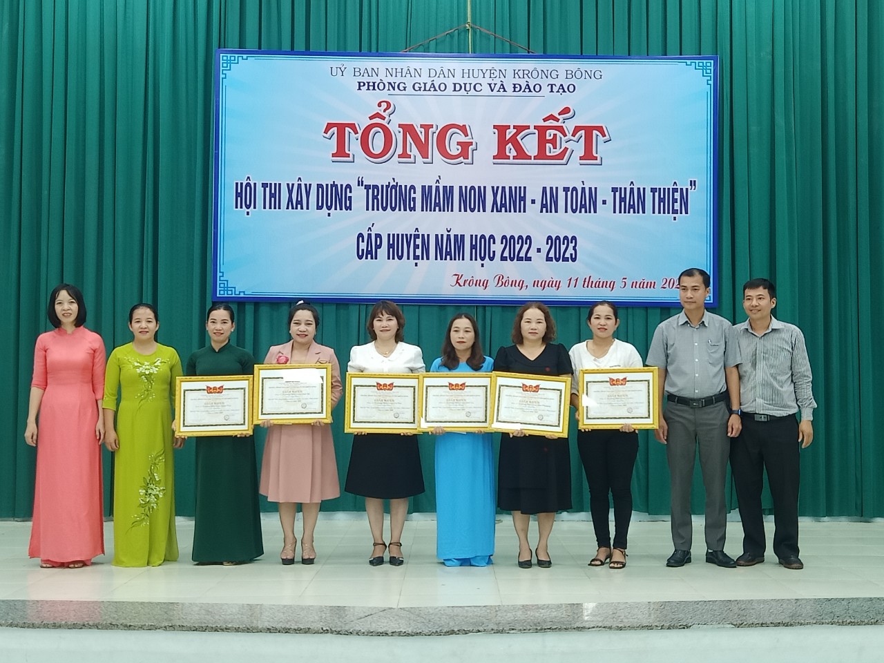 Bế mạc Hội thi “Xây dựng trường mầm non xanh – an toàn – thân thiện” năm học 2022 -2023.