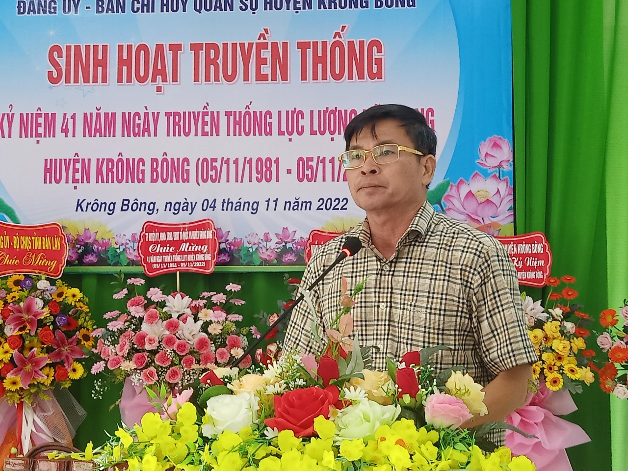 SINH HOẠT TRUYỀN THỐNG KỶ NIỆM 41 NĂM NGÀY TRUYỀN THỐNG LLVT HUYỆN KRÔNG BÔNG